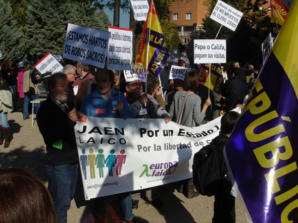 Acto ¡Por un Estado Laico, Ya!,  el 23 de Octubre en Madrid