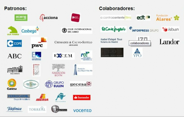 Empresas que apoyan visita Ratzinger Madrid 2011