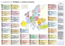 Mapa de la enseñanza de religión en Europa