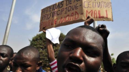 Manifestantes en Mali